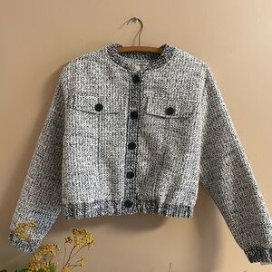 Joie Tweed Bomber Jacket - Women’s Size Small
